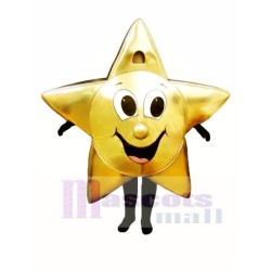 estrella dorada brillante Disfraz de mascota Navidad