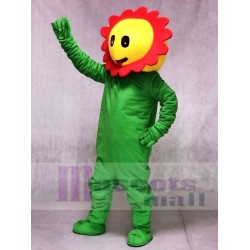 Red Giggling Sunflower Mascot Costume