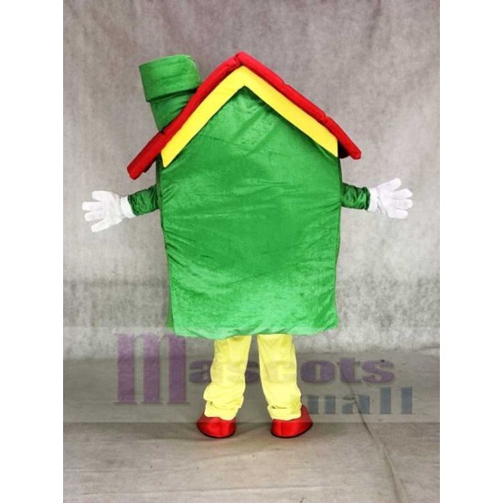 Real Estate Agency Green Housing House Mortgage Mascot Costume