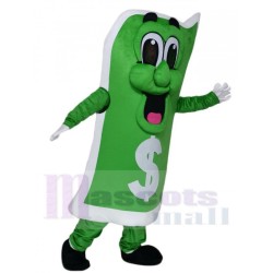 Green US Dollar Bill Mascot Costume