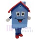 Blue Housing House Mascot Costume