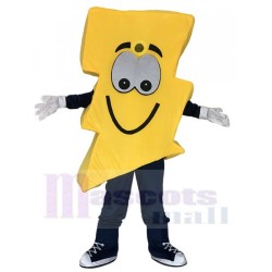 Rayo amarillo lindo Sr. eléctrico Disfraz de mascota