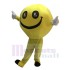 Emoji jaune souriant visage souriant heureux Mascotte Costume