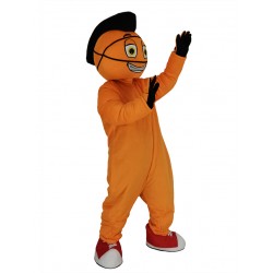 Disfraz de mascota de baloncesto naranja