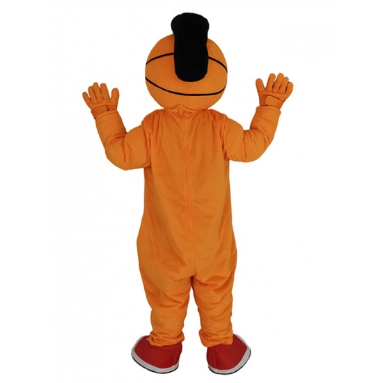 Orange Basketball Man Mascot Costume