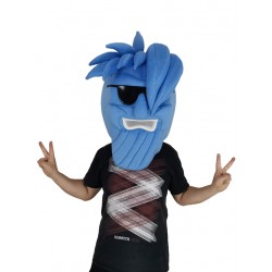 Willy Blue Wave with Sunglasses Mascot Costume Head Only