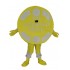 Friendly Yellow Friendship Circle Mascot Costume