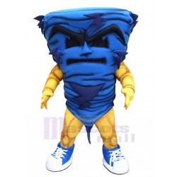 Horrible Azul Tornado Disfraz de mascota con rayo