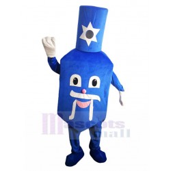 Borracho botella de vino azul Disfraz de mascota Dibujos animados