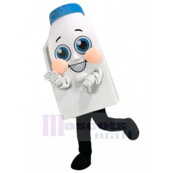 Shy Bottled Milk Mascot Costume Cartoon