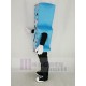 Mr. Electric Blue Lightning Bolt Mascot Costume with Thick Stripes