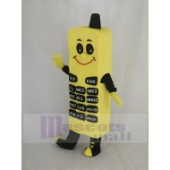 Téléphone jaune Costume de mascotte Dessin animé