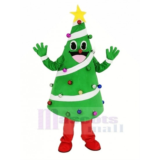 Arbre de Noël Costume de mascotte Dessin animé