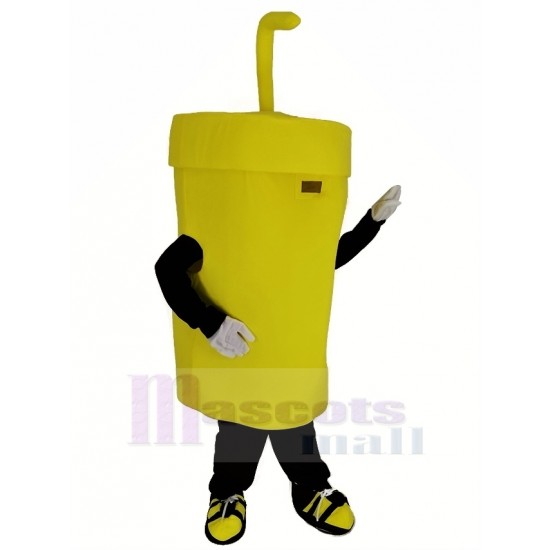 Große gelbe Tasse Maskottchen Kostüm