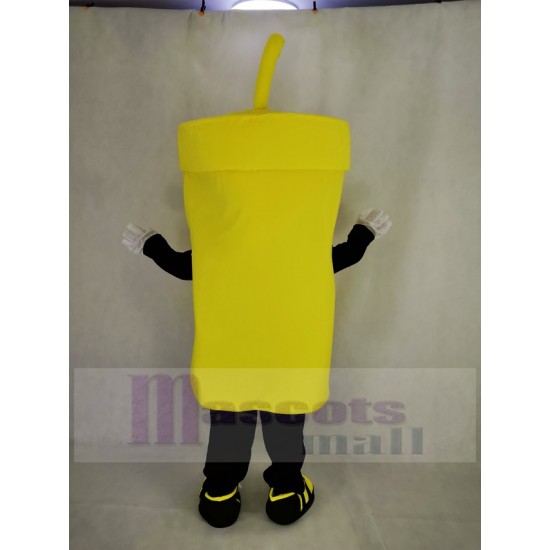 Große gelbe Tasse Maskottchen Kostüm