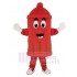 Rote öffentliche Versorgungsunternehmen Feuerhydrant Maskottchen Kostüm