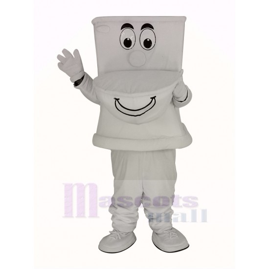 Toilettes blanches drôles Costume de mascotte