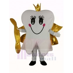 Golden Tooth Fairy Teeth Mascot Costume