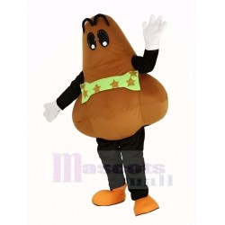 Brown Nose Mascot Costume Cartoon