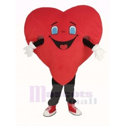 Rotes Herz Olymp Maskottchen Kostüm