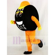 Orange Pneu de cabine de pneu automatique Costume de mascotte