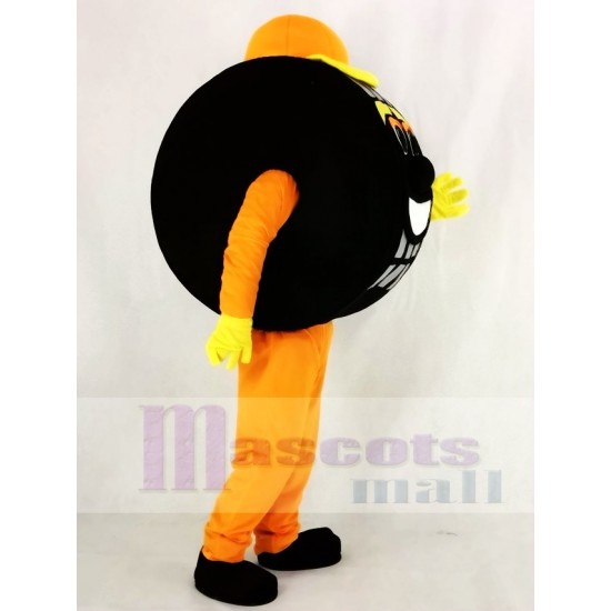 Orange Auto Tyre Cab Tire Mascot Costume