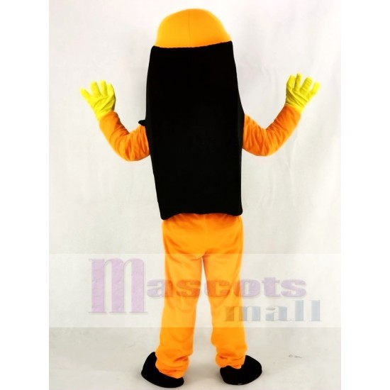 Orange Pneu de cabine de pneu automatique Costume de mascotte