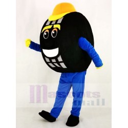 Blue Auto Tyre Cab Tire Mascot Costume