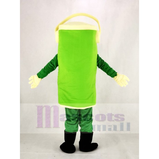 Pierre vert Pot de peinture Costume de mascotte Dessin animé