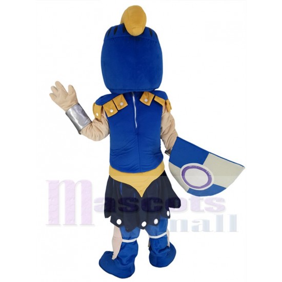 Fierce Blue Titan Spartan Mascot Costume People