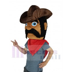 Cowboy Mascot Costume People Head Only
