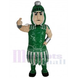 Caballero de Troya espartano verde Sparty Guerrero Disfraz de mascota  Personas