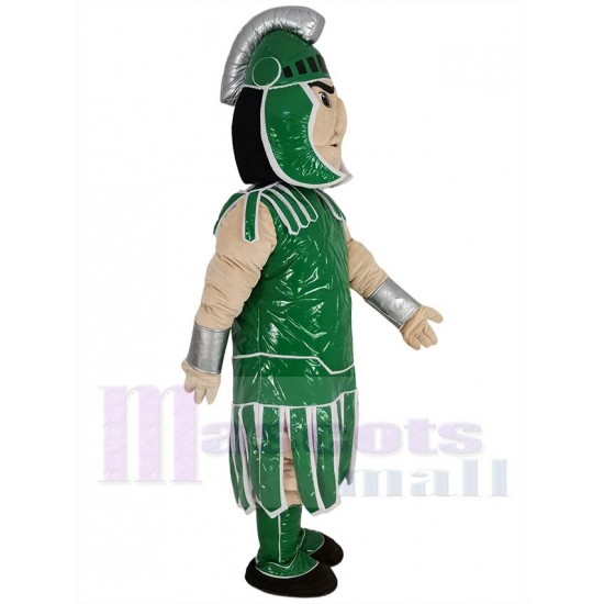 Green Spartan Trojan Knight Sparty Warrior Mascot Costume People
