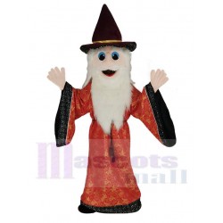 Merlin Wizard Mascot Costume Cartoon