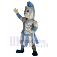 Titan Spartan azul y plateado Traje de la mascota