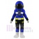 Astronaut Maskottchen Kostüm im marineblauen Raumanzug Menschen