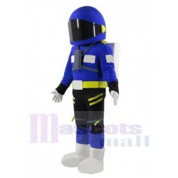 Astronaut Mascot Costume in Navy Blue Spacesuit People