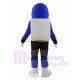 Astronaut Maskottchen Kostüm im marineblauen Raumanzug Menschen