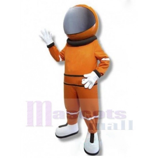 Astronauta Traje de la mascota en traje espacial naranja Gente