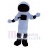 Astronaut Mascot Costume in Black and White Space Suit People