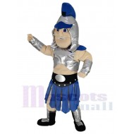 Tapferer blauer spartanischer Krieger Maskottchen Kostüm Menschen