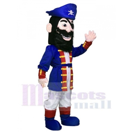 Pirate en bleu Mascotte Costume