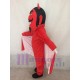 Diable rouge en cape Mascotte Costume