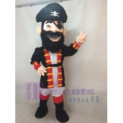Hot Sale New Redbeard Pirate with Black Hat Mascot Costume 
