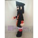 Venta caliente Nuevo Pirata Barbarroja con Sombrero Negro Disfraz de mascota