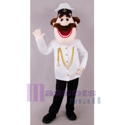 Luxury Cruise Liner Captain Mascot Costume People	