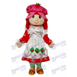 Erdbeermädchen Maskottchenkostüm