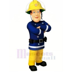Sparkling Fireman Mascot Costume