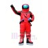 Astronauta rojo astronauta Disfraz de mascota