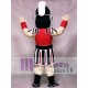 Caballero espartano rojo y negro Disfraz de mascota